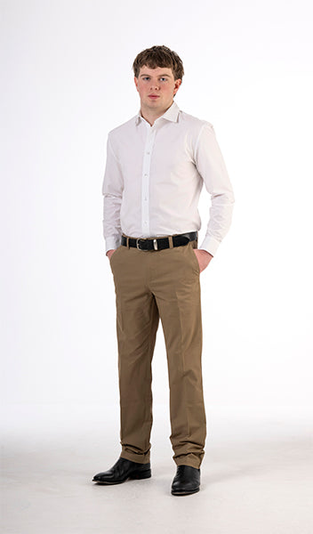 Bob Spears Active Waist Casual Brown Pant