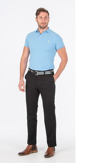 Bob Spears Active Waist Casual Black Pant